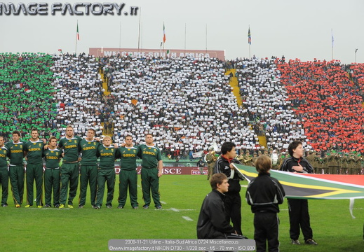 2009-11-21 Udine - Italia-Sud Africa